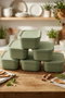 Hermia Set de 6 Cajas de Almacenamiento BU0064 Verde
